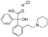 2-PIPERIDINOETHYLHYDROXYDIPHENYLACETATEHYDROCHLORIDE Struktur