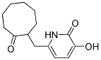 3-HYDROXY-6-(2-OXOCYCLOOCTYLMETHYL)-2(1H)-PYRIDINONE Struktur