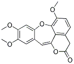 6,9,10-TRIMETHOXY(2)BENZOPYRANO(8,1-BC)(1)BENZOXEPIN-2(3H)-ONE Struktur