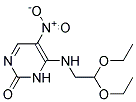 6-(2,2-DIETHOXYETHYLAMINO)-5-NITRO-2(1H)-PYRIMIDINONE Struktur