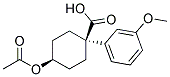 CIS-4-ACETOXY-1-(M-METHOXYPHENYL)CYCLOHEXANECARBOXYLICACID Struktur