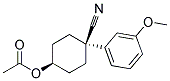 CIS-4-ACETOXY-1-(M-METHOXYPHENYL)CYCLOHEXANECARBONITRILE Struktur