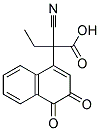 ETHYLCYANO(3,4-DIOXO-3,4-DIHYDRO-1-NAPHTHYL)ACETATE Struktur