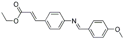 ETHYLTRANS-4-(P-METHOXYBENZYLIDENEAMINO)CINNAMATE Struktur