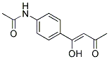 N-(P-(1-HYDROXY-3-OXO-1-BUTENYL)PHENYL)ACETAMIDE Struktur