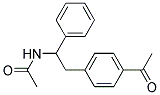 N-(4-ACETYL-A-PHENYLPHENETHYL)ACETAMIDE Struktur