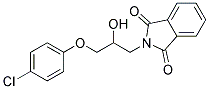 N-(3-(P-CHLOROPHENOXY)-2-HYDROXYPROPYL)PHTHALIMIDE Struktur