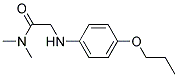 N,N-DIMETHYL-2-(P-PROPOXYANILINO)ACETAMIDE Struktur