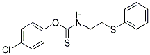 O-(P-CHLOROPHENYL)(2-(PHENYLTHIO)ETHYL)THIOCARBAMATE Struktur