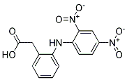 O-(2,4-DINITROANILINO)PHENYLACETATE Struktur