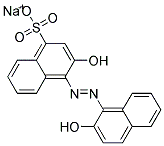 SODIUM2,2'-DIHYDROXY-1,1'-AZONAPHTHALENE-4-SULFONATE Struktur