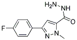 3-(4-Fluorophenyl)-1-methyl-1H-pyrazole-5-carboxylicacidhydrazide Struktur