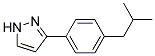 3-(4-Isobutylphenyl)-1H-pyrazole Struktur