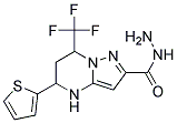 5-Thiophen-2-yl-7-trifluoromethyl-4,5,6,7-tetrahydro-pyrazolo[1,5-a]pyrimidine-2-carboxylicacidhydrazide Struktur