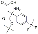 Boc-DL-3-amino-3-(4-trifluoromethyl-phenyl)-propionic acid Struktur