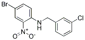 (4-Bromo-2-nitro-phenyl)-(3-chloro-benzyl)-amine Struktur