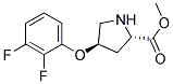 methyl (2S,4R)-4-(2,3-difluorophenoxy)pyrrolidine-2-carboxylate Struktur