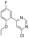 4-Chloro-6-(2-ethoxy-5-fluoro-phenyl)-pyrimidine Struktur