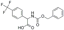 {[(benzyloxy)carbonyl]amino}[4-(trifluoromethyl)phenyl]acetic acid Struktur