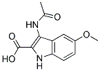 3-acetamido-5-methoxy-1H-indole-2-carboxylic acid Struktur