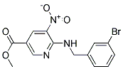 6-(3-Bromo-benzylamino)-5-nitro-nicotinic acid methyl ester Struktur