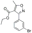 ethyl 3-(3-bromophenyl)-5-methylisoxazole-4-carboxylate Struktur