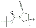 tert-butyl (2S)-2-cyano-4,4-difluoropyrrolidine-1-carboxylate Struktur