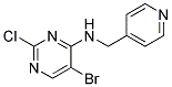 5-bromo-2-chloro-N-(pyridin-4-ylmethyl)pyrimidin-4-amine Struktur