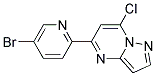 5-(5-bromopyridin-2-yl)-7-chloropyrazolo[1,5-a]pyrimidine Struktur