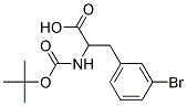 3-(3-bromophenyl)-2-[(tert-butoxycarbonyl)amino]propanoic acid Struktur