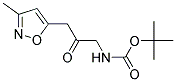 tert-butyl [3-(3-methylisoxazol-5-yl)-2-oxopropyl]carbamate Struktur