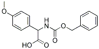 {[(benzyloxy)carbonyl]amino}(4-methoxyphenyl)acetic acid Struktur