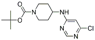 4-(6-Chloro-pyrimidin-4-ylamino)-piperidine-1-carboxylic acid tert-butyl ester Struktur