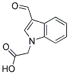 (3-formyl-1H-indol-1-yl)acetic acid Struktur