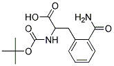 2-[(tert-butoxycarbonyl)amino]-3-(2-carbamoylphenyl)propanoic acid Struktur