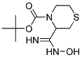 tert-butyl 3-(hydroxycarbamimidoyl)thiomorpholine-4-carboxylate Struktur