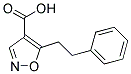 5-(2-phenylethyl)isoxazole-4-carboxylic acid Struktur