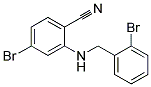 4-Bromo-2-(2-bromo-benzylamino)-benzonitrile Struktur