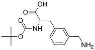 (2S)-3-[3-(aminomethyl)phenyl]-2-[(tert-butoxycarbonyl)amino]propanoic acid Struktur