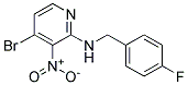 (4-Bromo-3-nitro-pyridin-2-yl)-(4-fluoro-benzyl)-amine Struktur