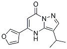 5-furan-3-yl-3-(1-methylethyl)pyrazolo[1,5-a]pyrimidin-7(4H)-one Struktur