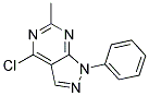 4-chloro-6-methyl-1-phenyl-1H-pyrazolo[3,4-d]pyrimidine Struktur