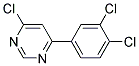 4-Chloro-6-(3,4-dichloro-phenyl)-pyrimidine Struktur