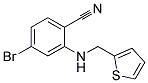 4-Bromo-2-[(thiophen-2-ylmethyl)-amino]-benzonitrile Struktur