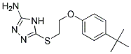 5-{[2-(4-TERT-BUTYLPHENOXY)ETHYL]THIO}-4H-1,2,4-TRIAZOL-3-AMINE Struktur