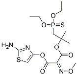 Diethylthiophosphoryl (2-aminothiazole-4-yl)-2-(tert-butoxycarbonyl)-methoxy iminoacetate Struktur