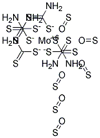 Molybdenum oxysulfide dithiocarbamate Struktur