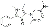 2-(N-(2,3-DIMETHYL-5-OXO-1-PHENYL-3-PYRAZOLIN-4-YL)ACETAMIDO)-N,N-DIMETHYLACETAMIDE Struktur