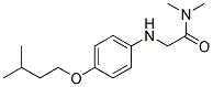 2-(P-(ISOPENTYLOXY)ANILINO)-N,N-DIMETHYLACETAMIDE Struktur