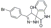 3'-(P-BROMOPHENYL)-4'-HYDROXYSPIRO(INDOLINE-3,5'-(2)PYRAZOLIN)-2-ONE Struktur